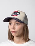 Бейсболка STETSON арт. 7741197 TRUCKER CAP CLASSIC POINT (бежевый / темно-серый)